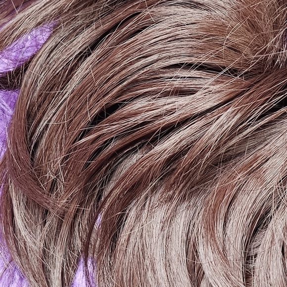 Dark Mahogany Brown Tousled Messy Hair Bun - Picture 3 of 4